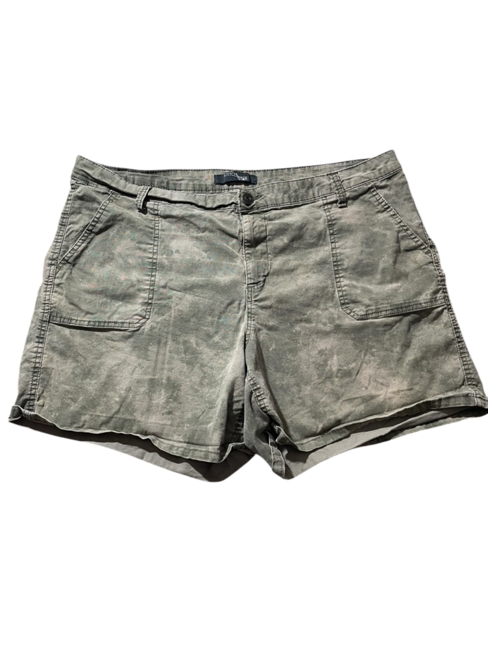 F4- Olive Green Utility camo Women's Shorts